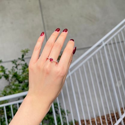 Heart design ring 〈Rohdolite  Garnet〉