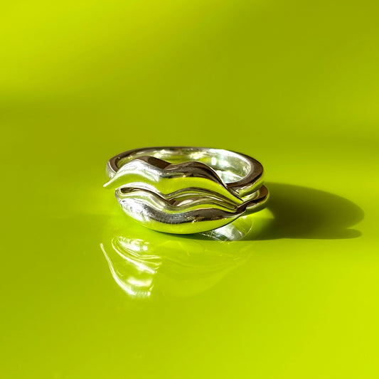 Silver925 plain ring 〈Lip〉2