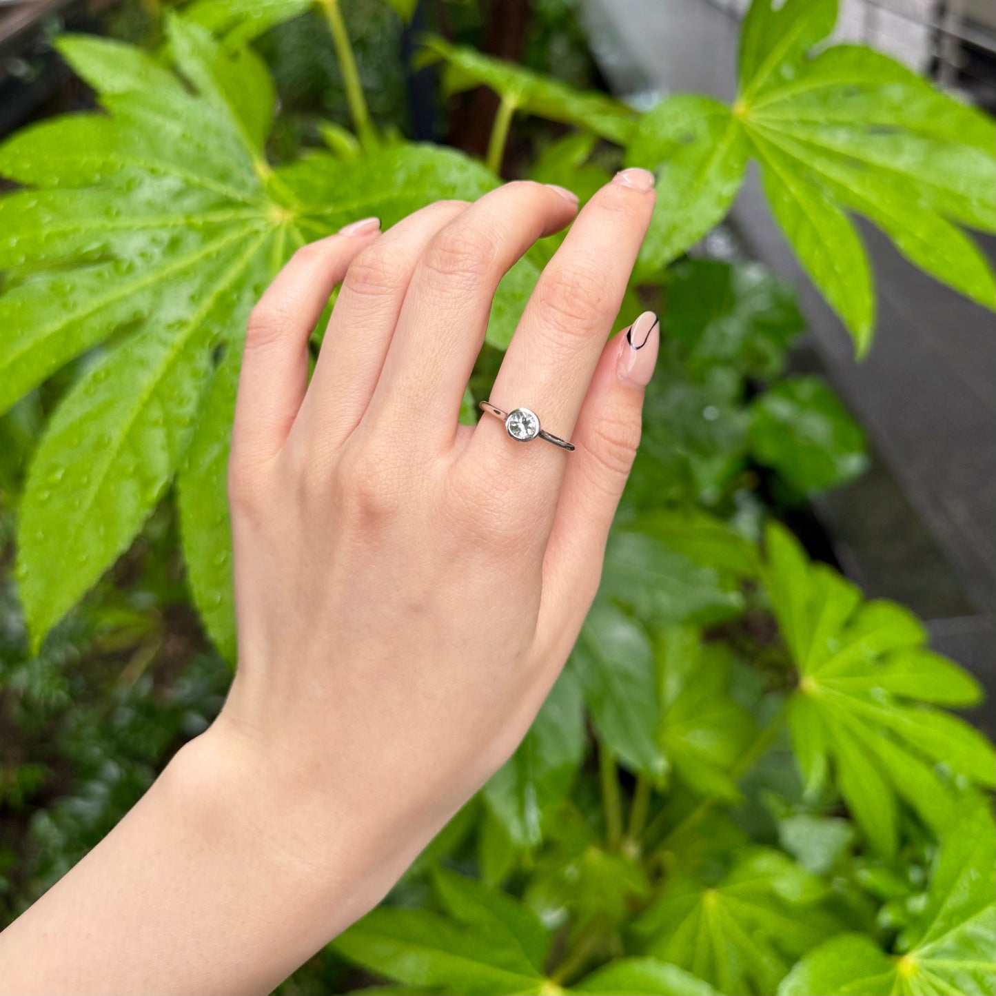 Silver925 1stone ring 5