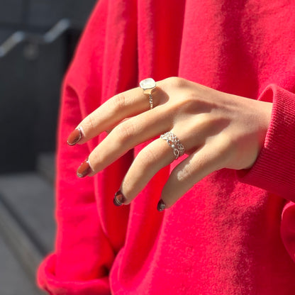 Silver925 design ring 132