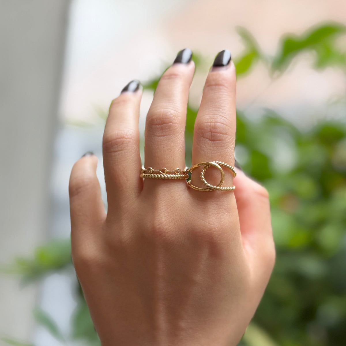 Brass Heart plain ring 15