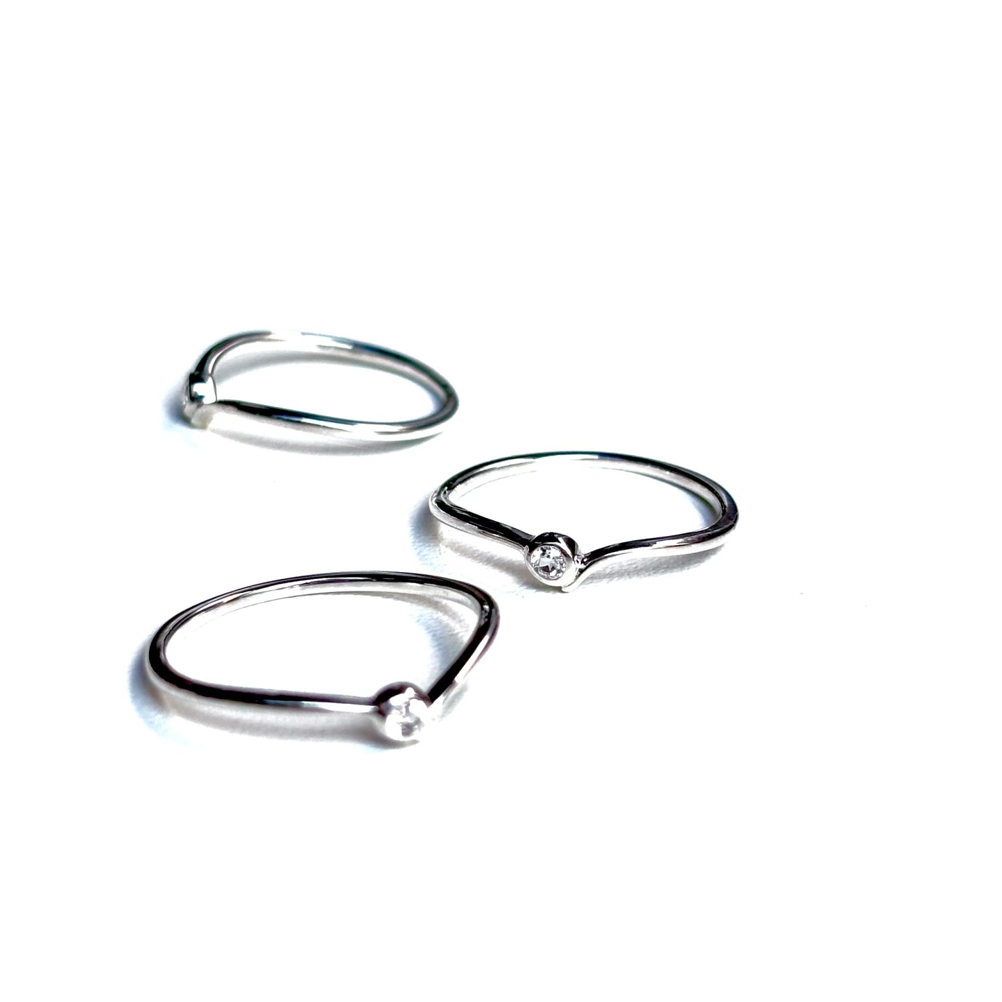 White topaz ring 5