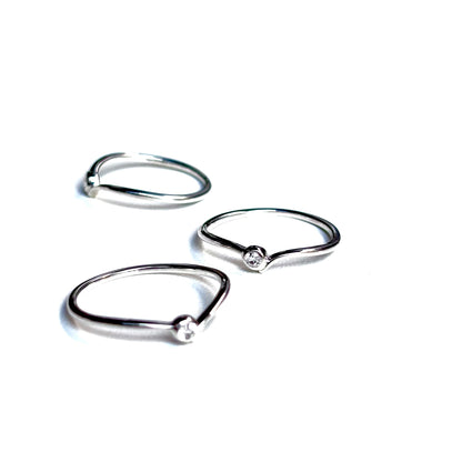 White topaz ring 5