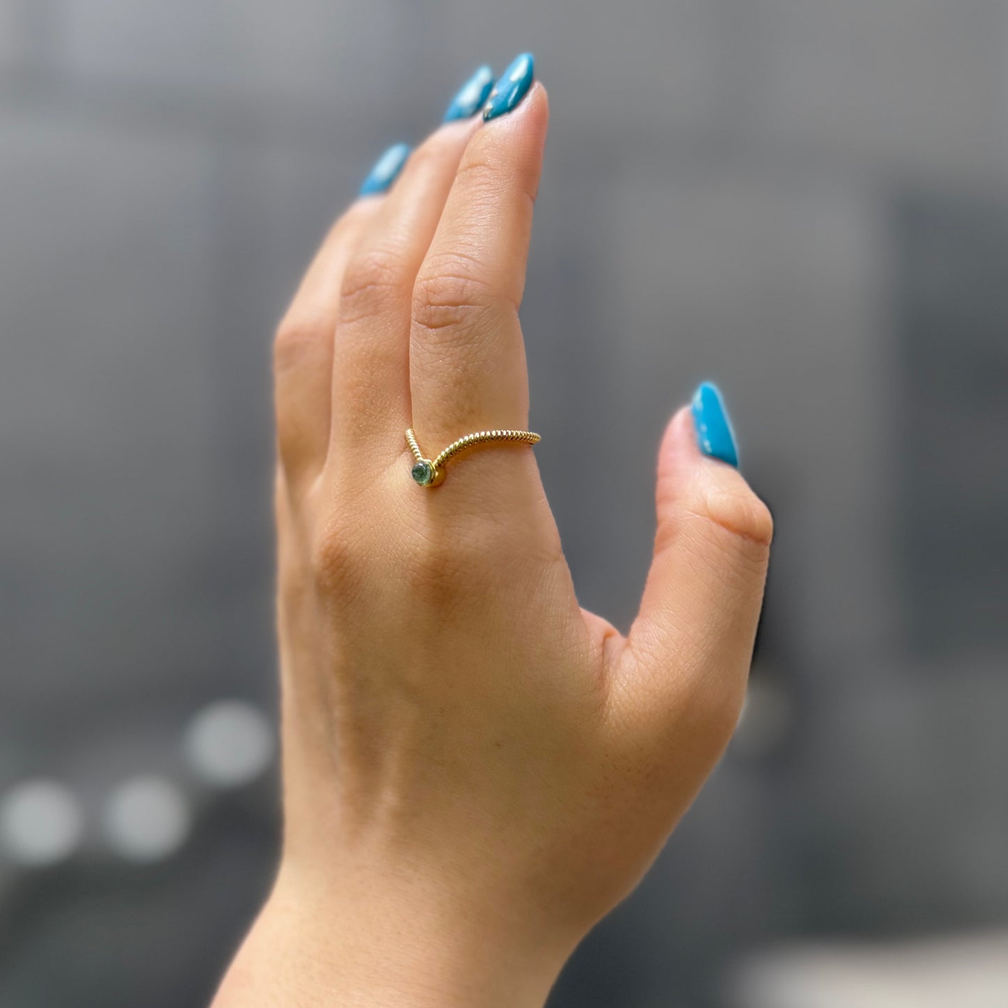 Brass design ring 12