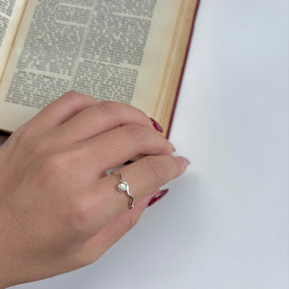 Silver925 wave ring