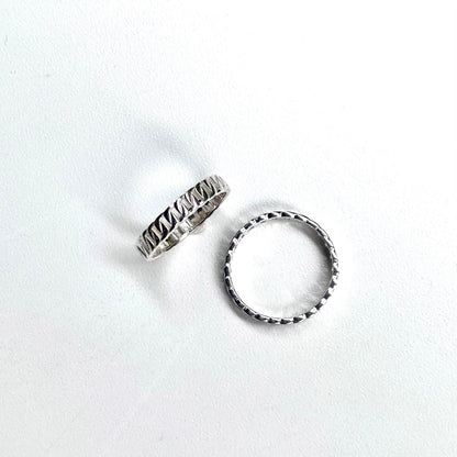 Silver925 plain ring 2