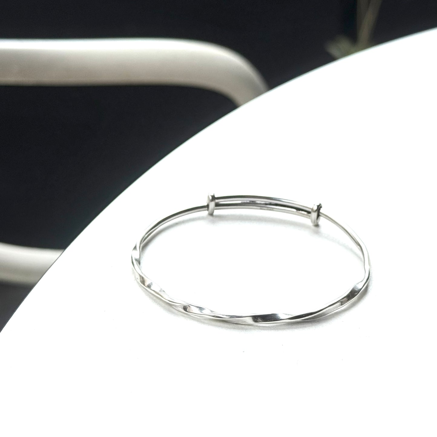 Silver925 plain bangle 3