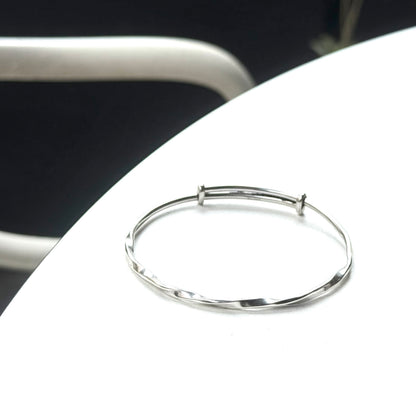 Silver925 plain bangle 3