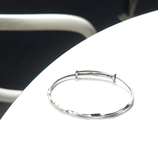 Silver925 plain bangle 3