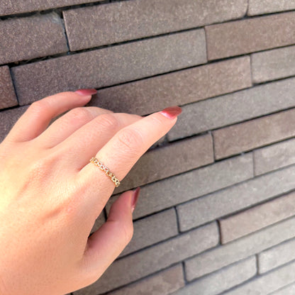 Brass Heart plain ring 1