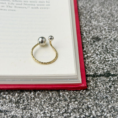 Silver925×Brass plain ring 6