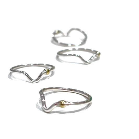 Silver925×Brass plain ring 29