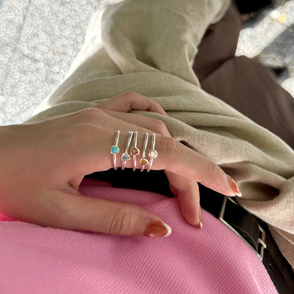 Silver925 petit ring 17