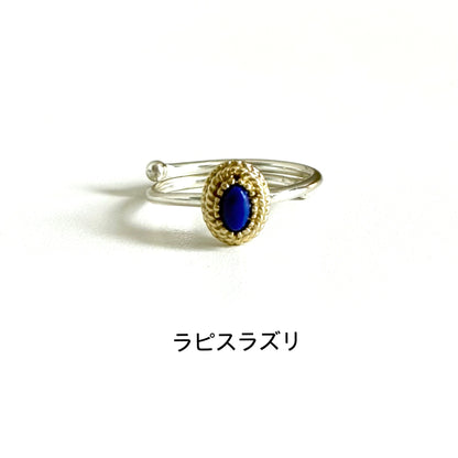 Silver925×Brass petit ring 3