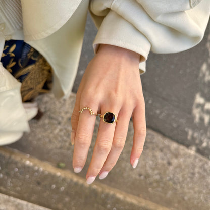 Brass square ring