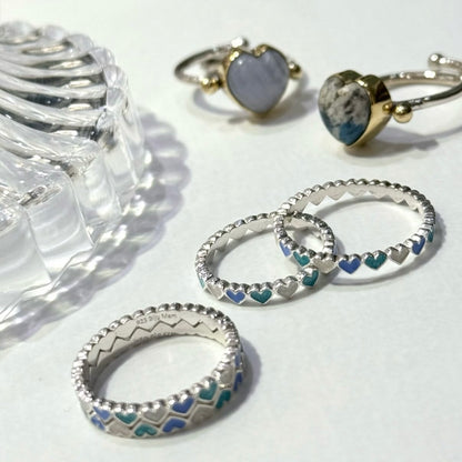 〈横浜限定〉Heart enamel ring