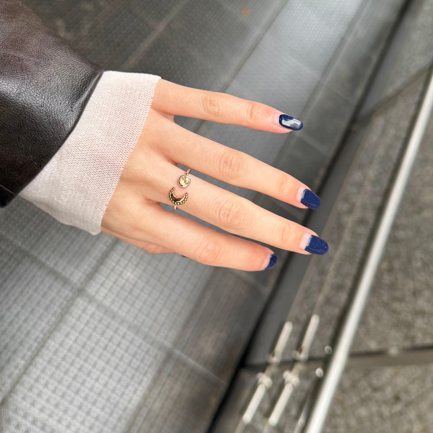 Moon design ring 7
