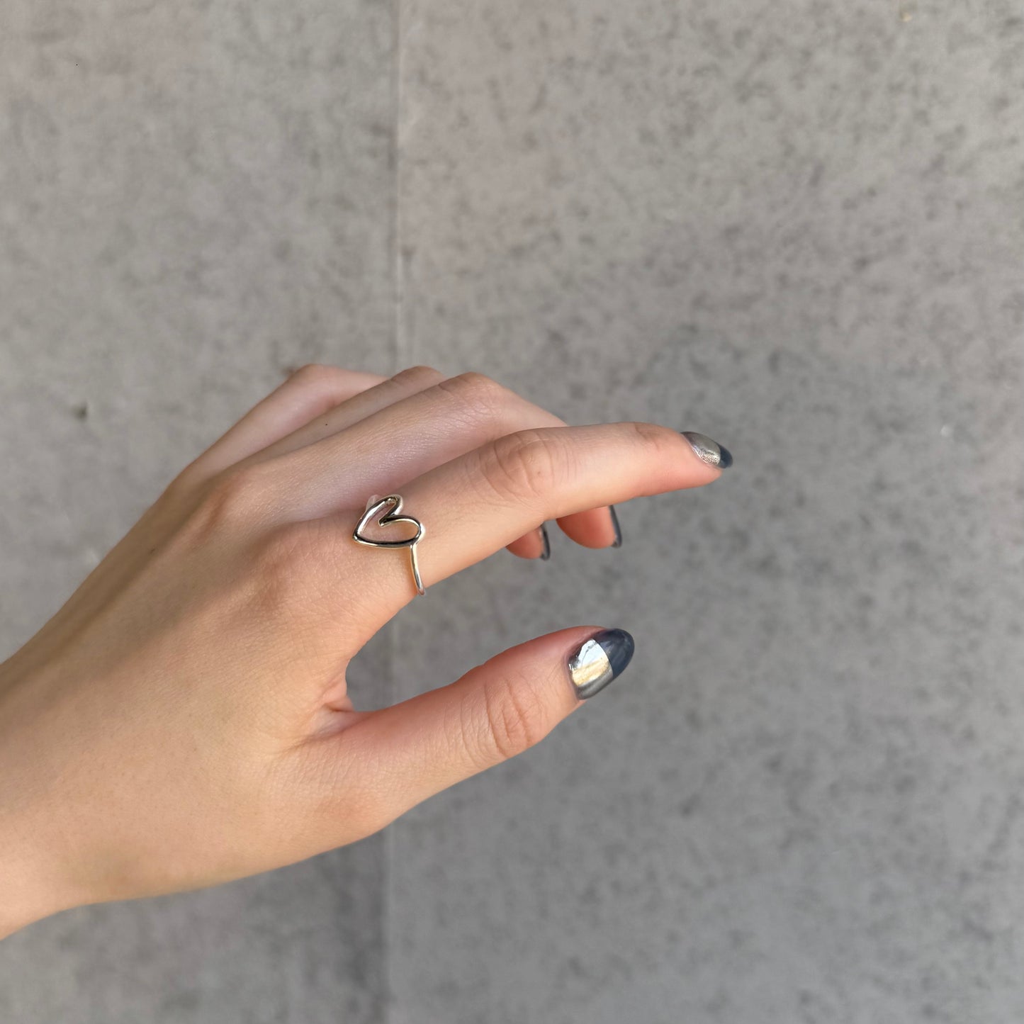 Heart plain ring 73