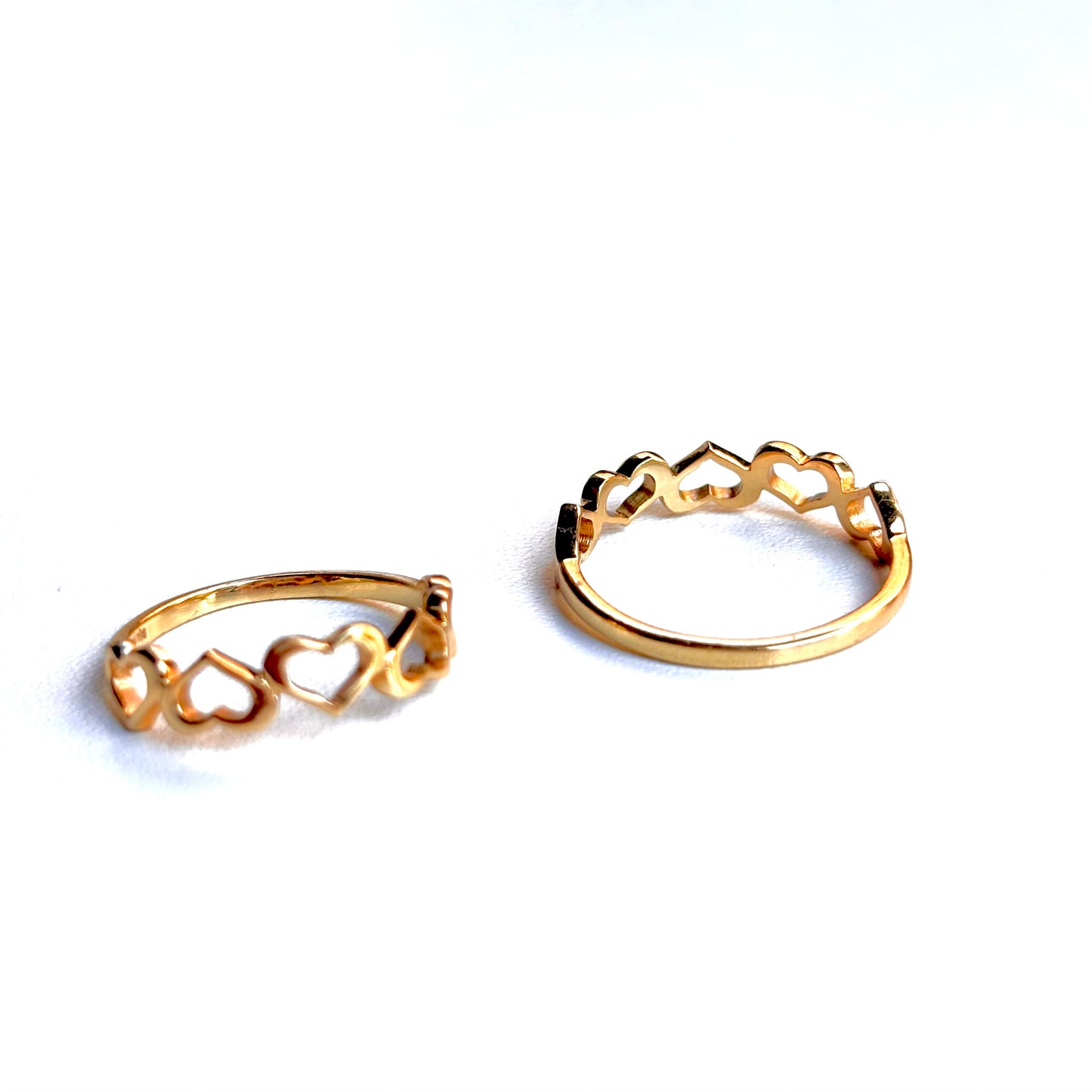 Brass Heart plain ring 2
