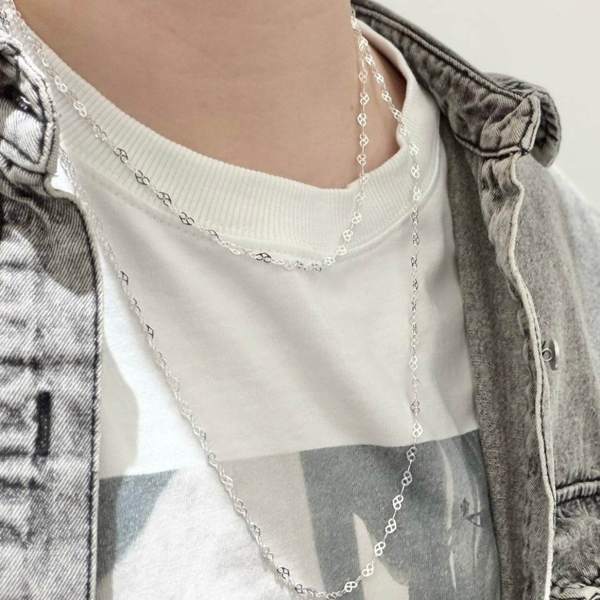 Silver925 chain necklace 54