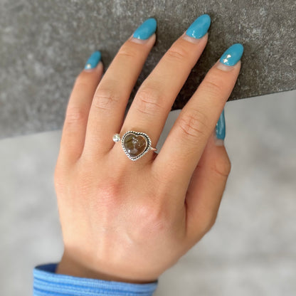 Heart design ring 7