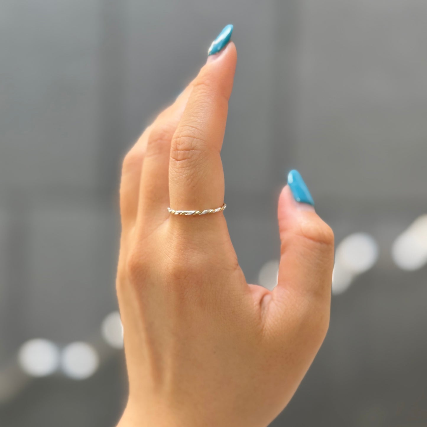 Silver925×Brass plain ring 7