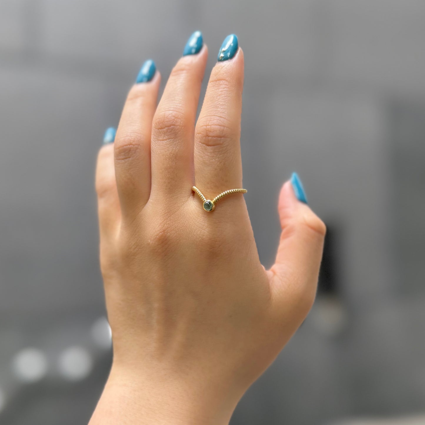 Brass design ring 12