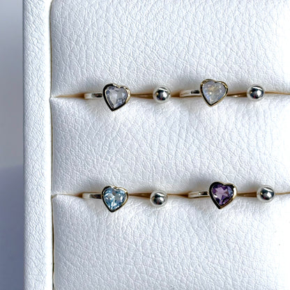 Heart fork ring 11