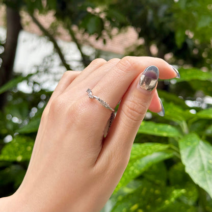 【Biju mam poco】White diamond ring
