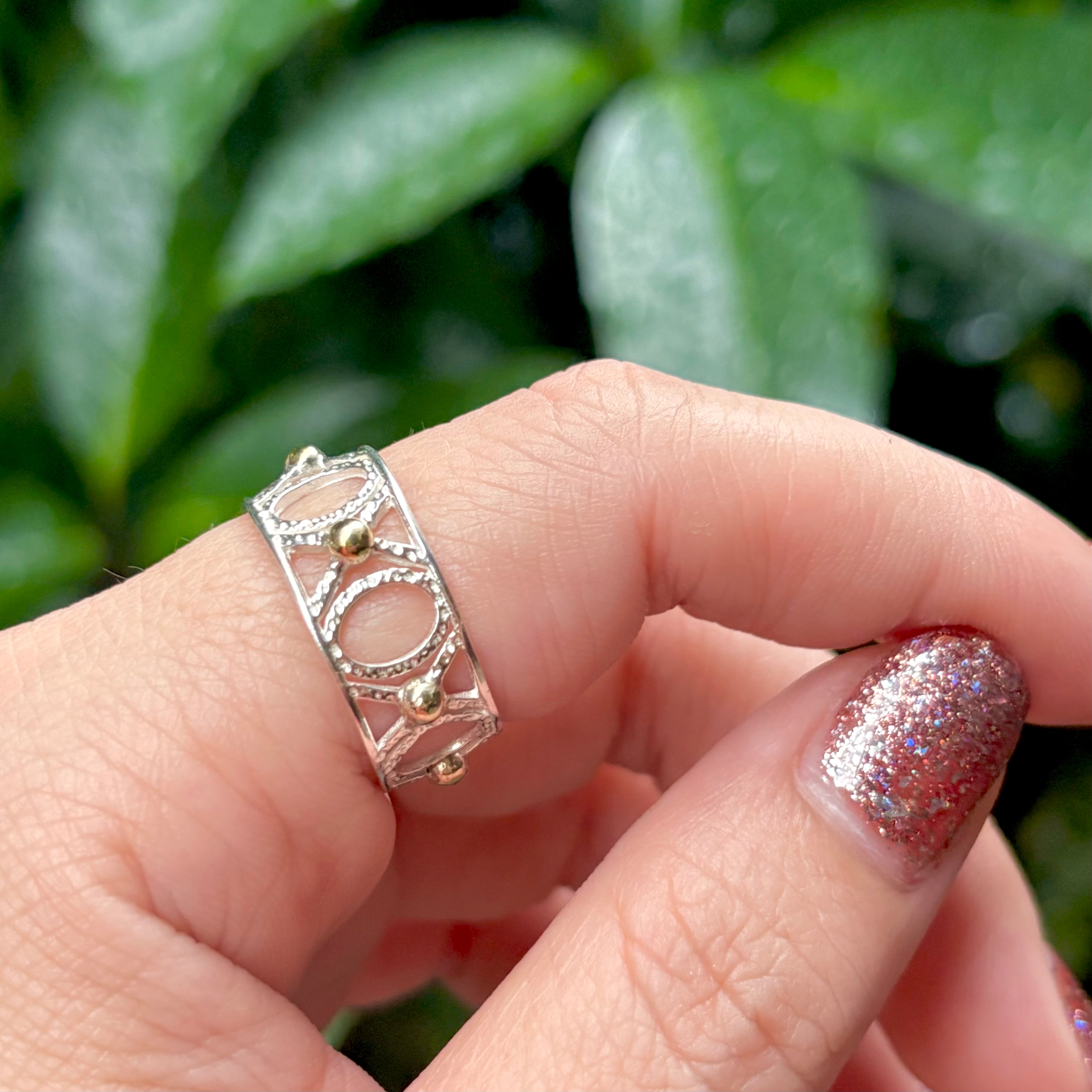 Silver925×Brass plain ring 16 – Biju mam