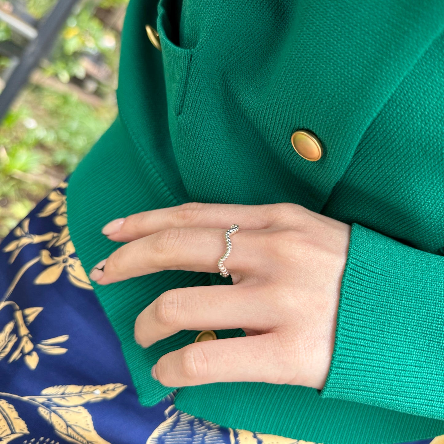 Silver925 plain ring 3