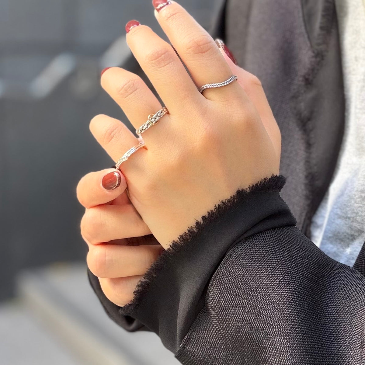Silver925 plain ring 60