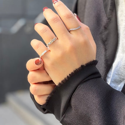 Silver925 plain ring 60