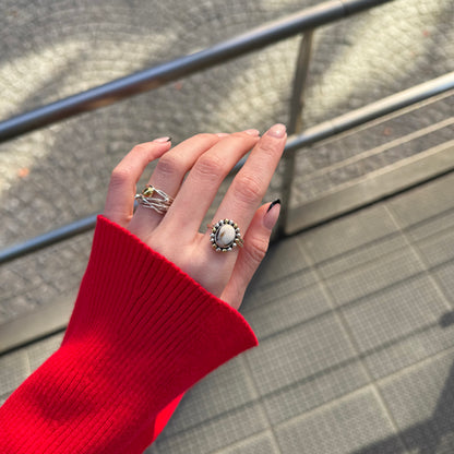 Silver925×Brass design ring 15