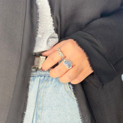 Heart plain ring 86