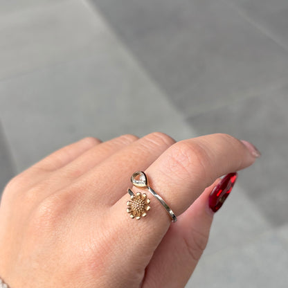 Flower design ring 21