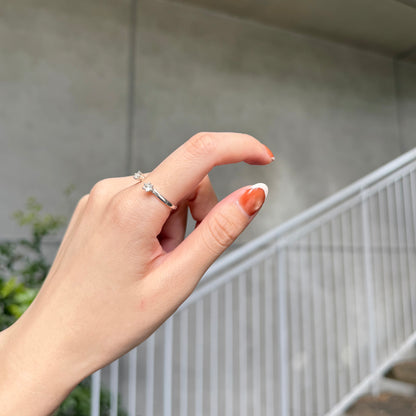 Silver925 2stone ring 1