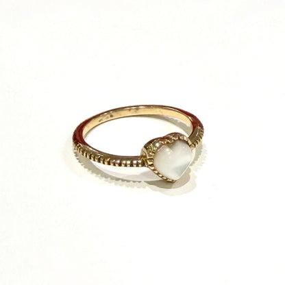 Brass Heart ring