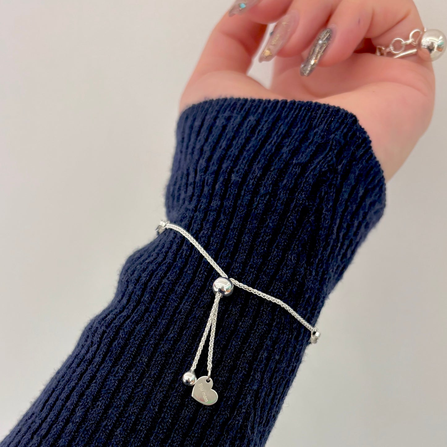 Silver925 chain  bracelet〈Heart〉