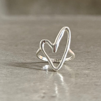 Heart plain ring 29