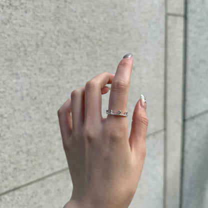 【Biju mam poco】 White topaz ring 3