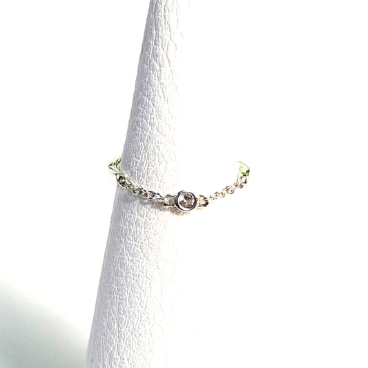 〈オンライン先行再入荷〉White topaz ring 2