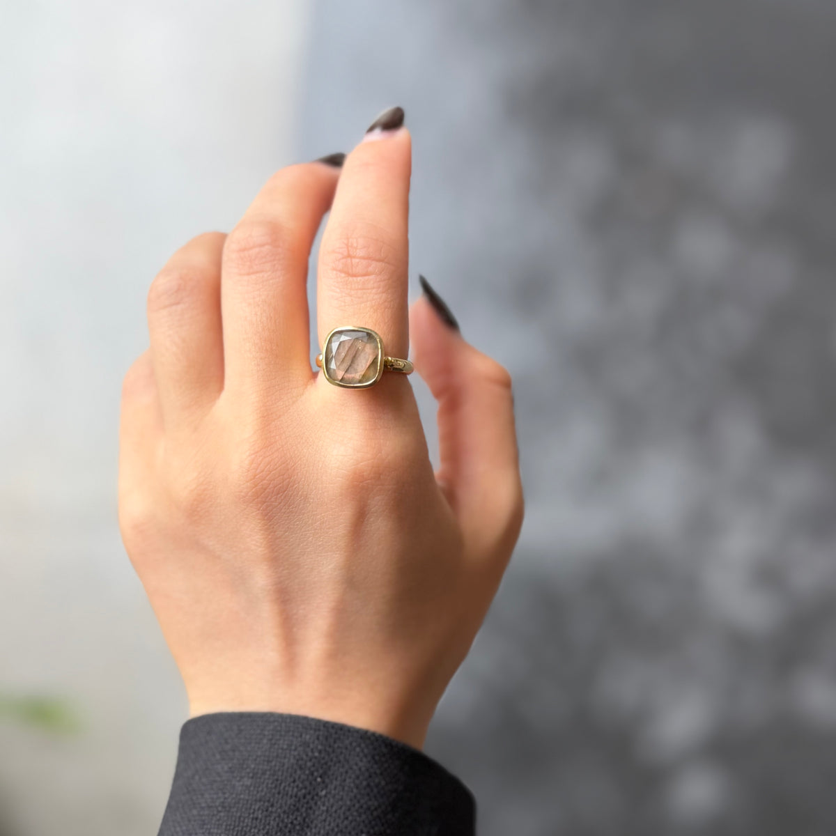 Brass square ring