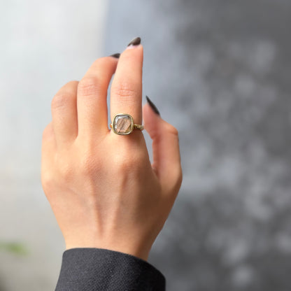 Brass square ring