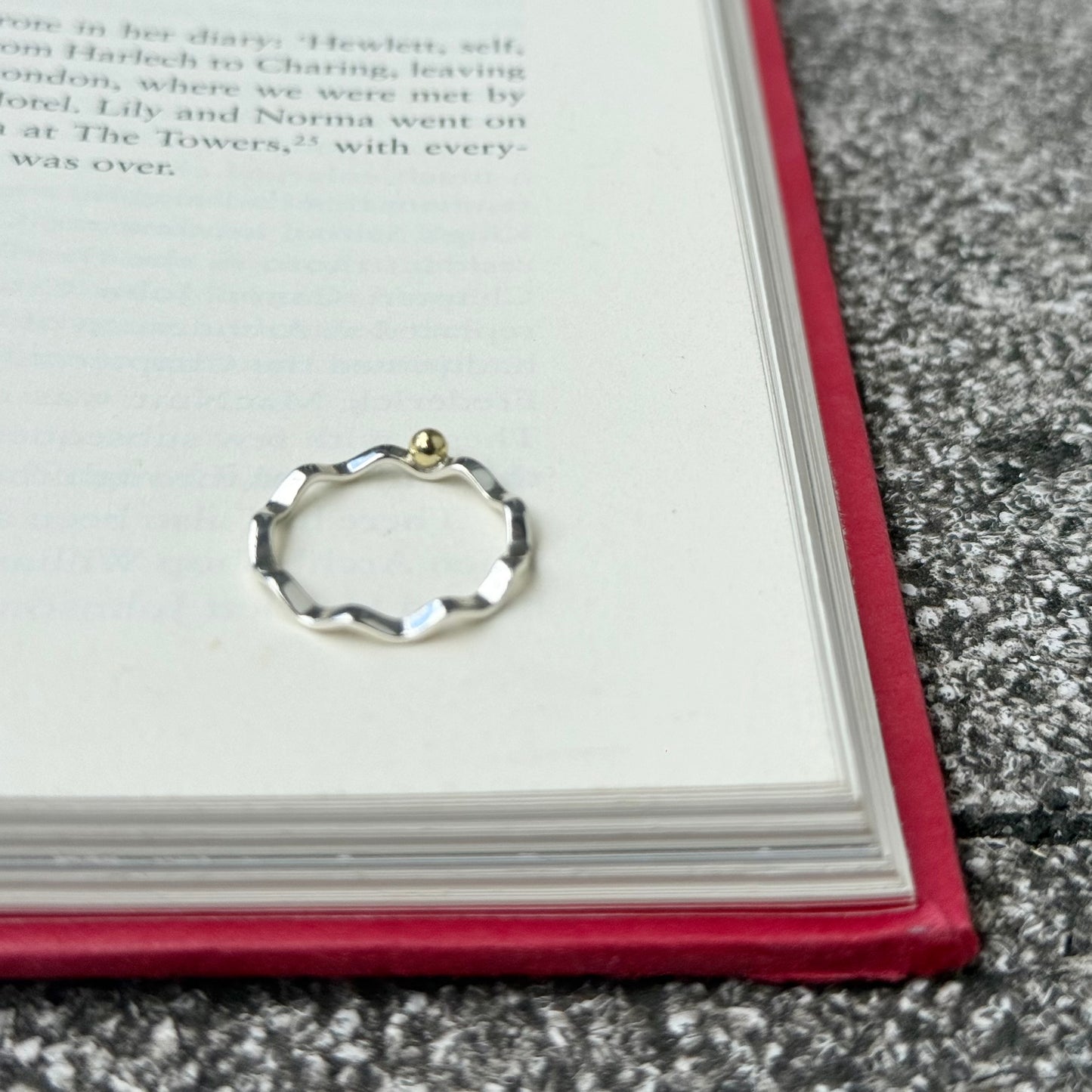 Silver925×Brass plain ring 3