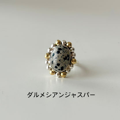 Silver925×Brass design ring
