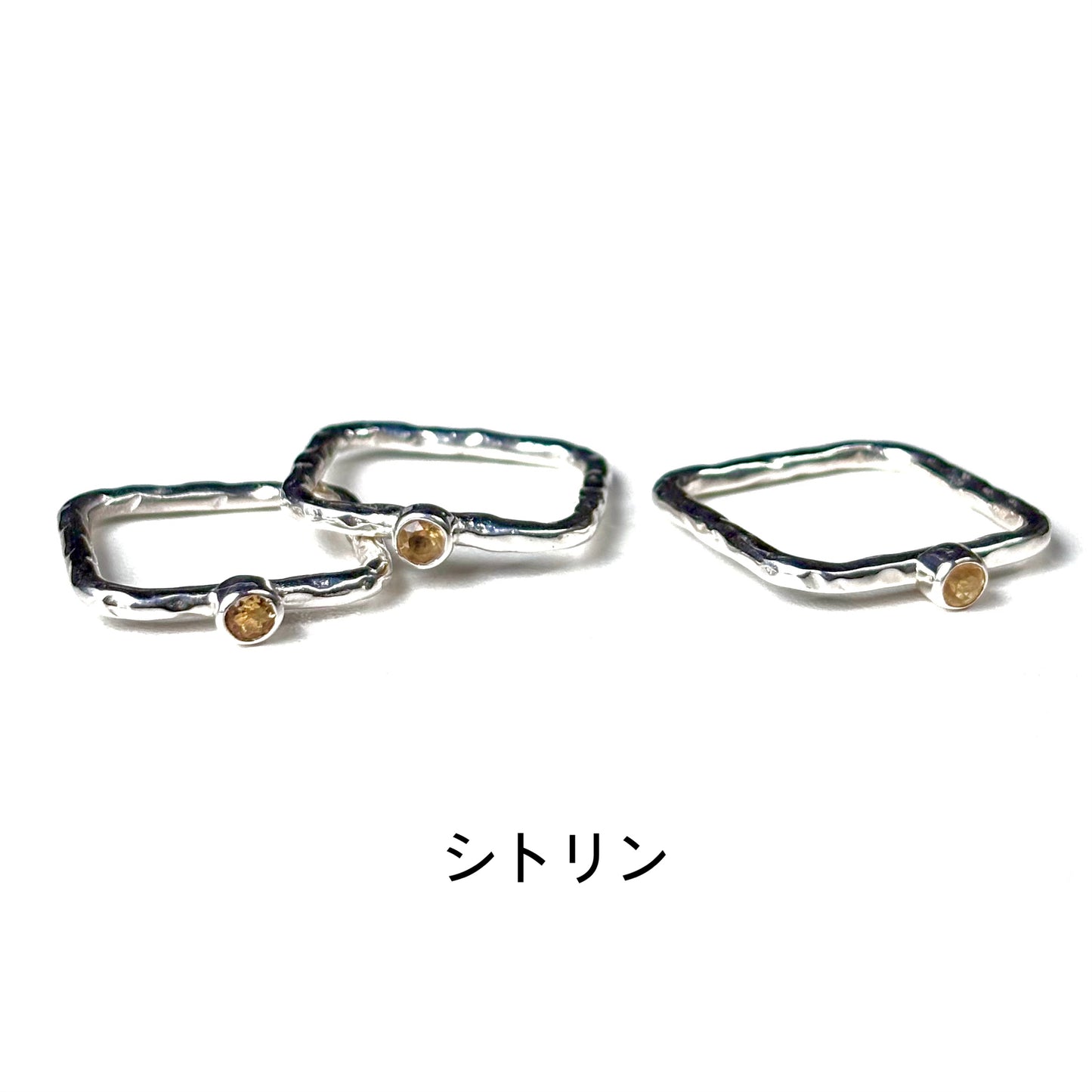 Silver925 square petit ring