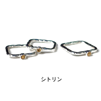 Silver925 square petit ring