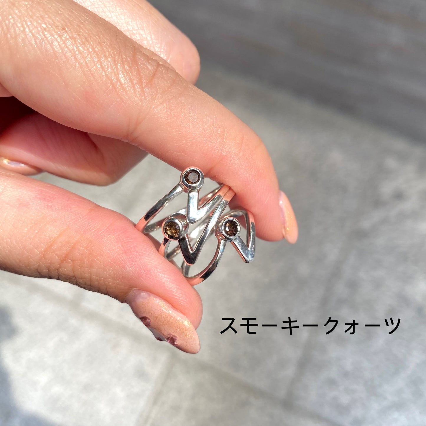 Silver925 wave ring 7