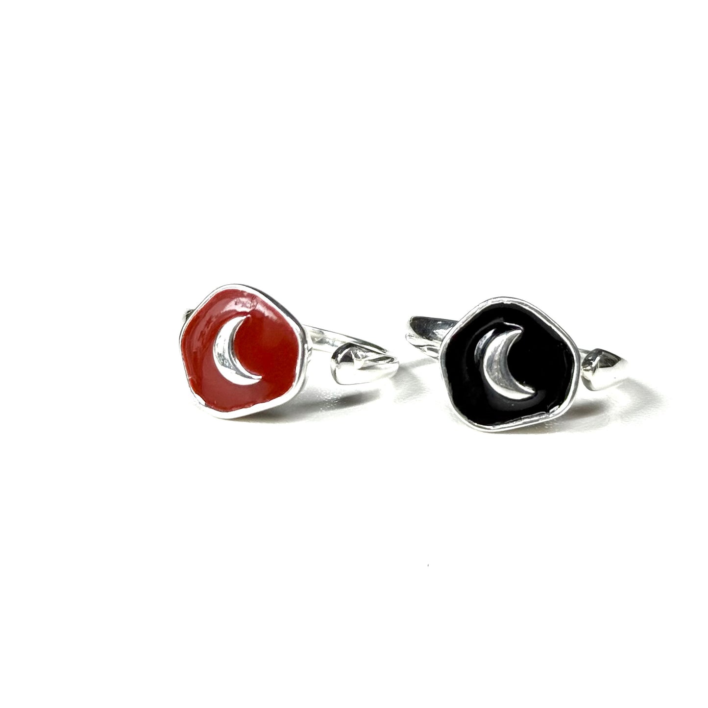 Enamel design ring〈Moon〉